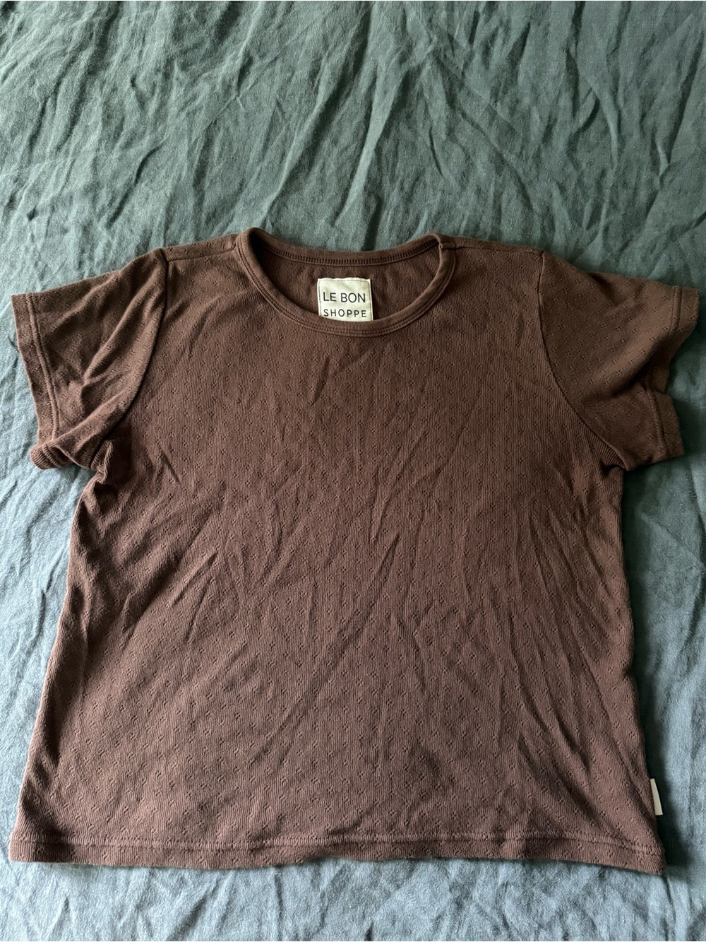 Le Bon Shoppe Babe Pointelle Tee